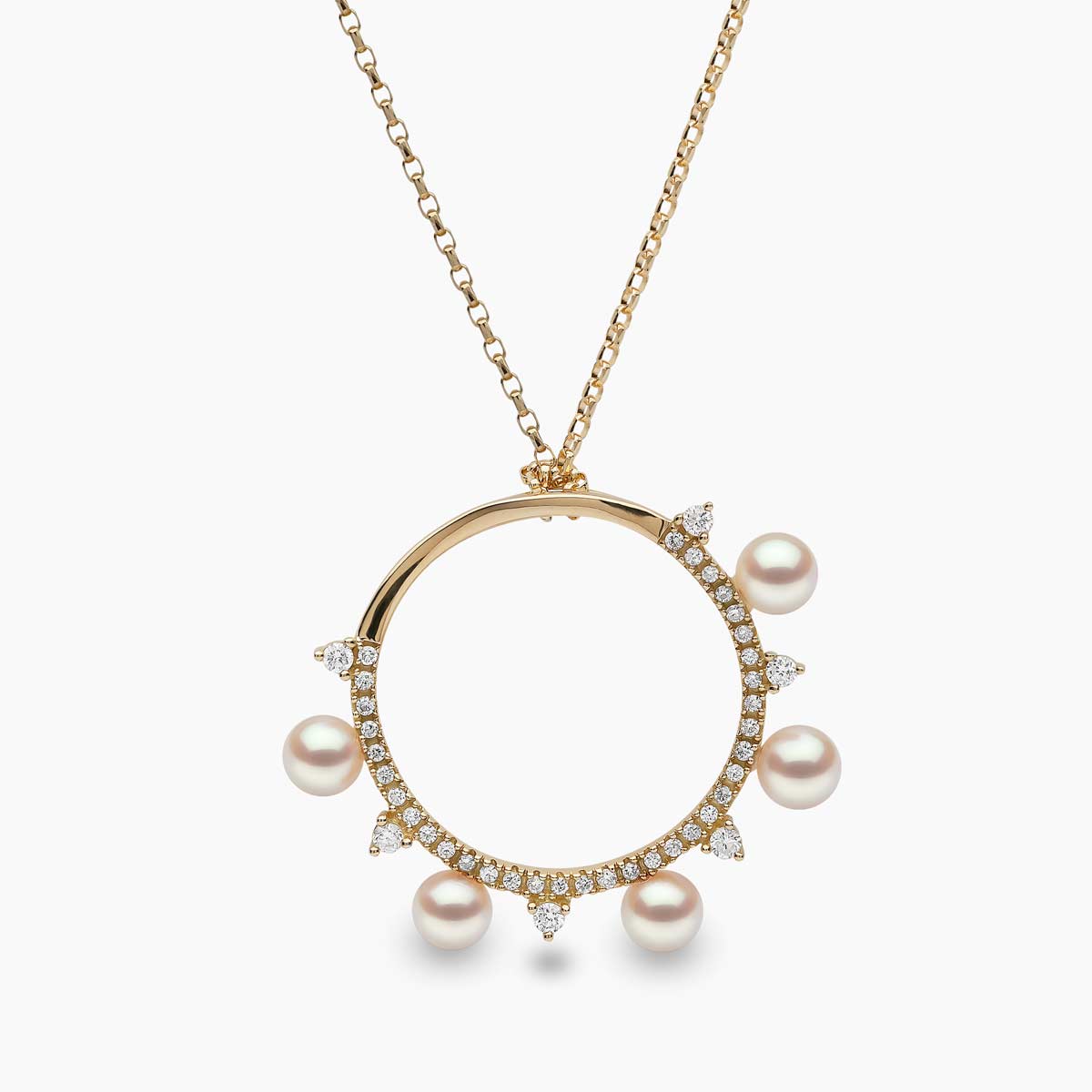 Yellow Gold / White Japanese Akoya