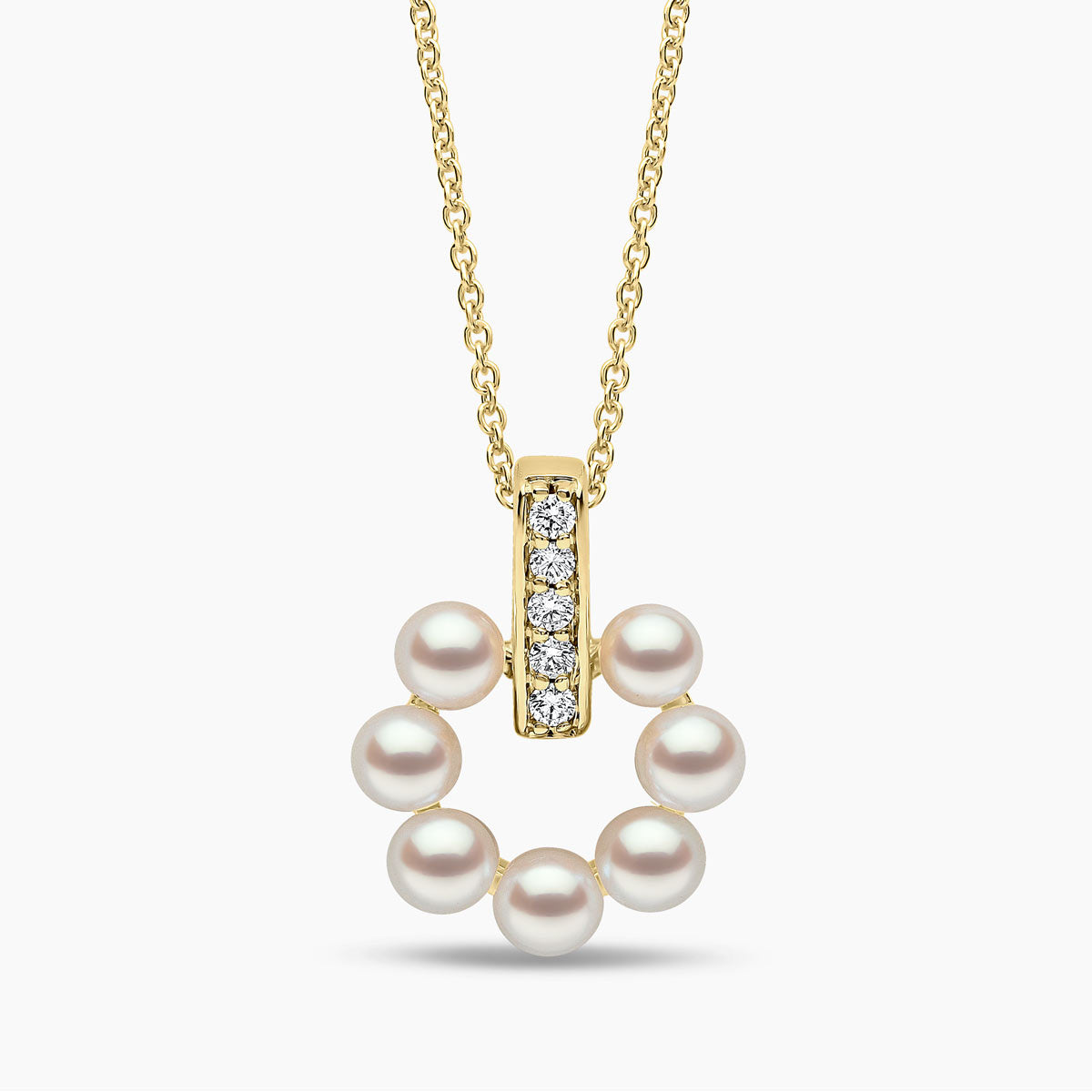 Yellow Gold / White Japanese Akoya