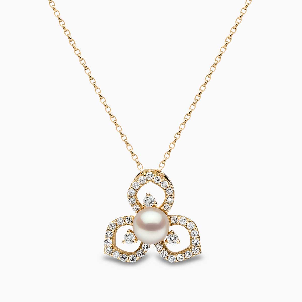 Yellow Gold / White Japanese Akoya