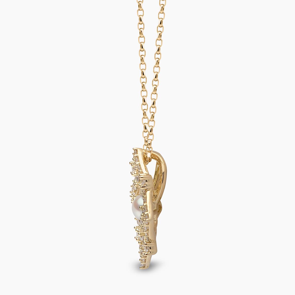 Yellow Gold / White Japanese Akoya