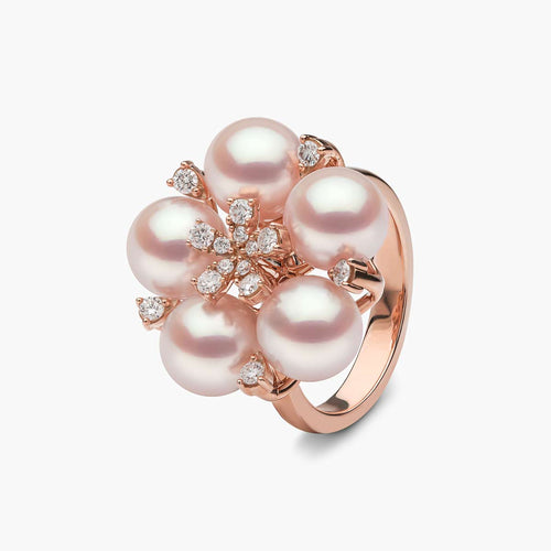 Rose Gold / White Japanese Akoya 