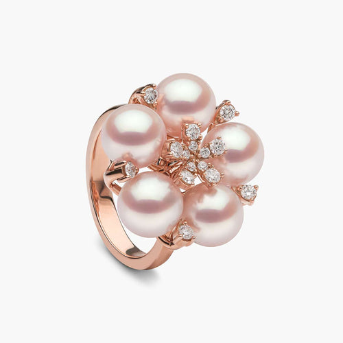 Rose Gold / White Japanese Akoya 