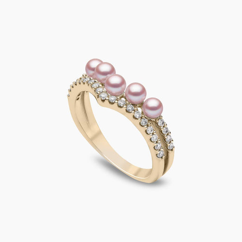 Yellow Gold / Pink Freshwater
