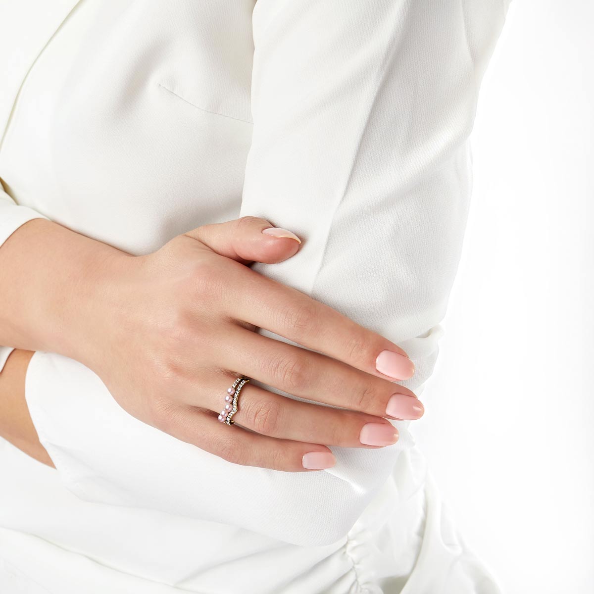 Yellow Gold / Pink Freshwater