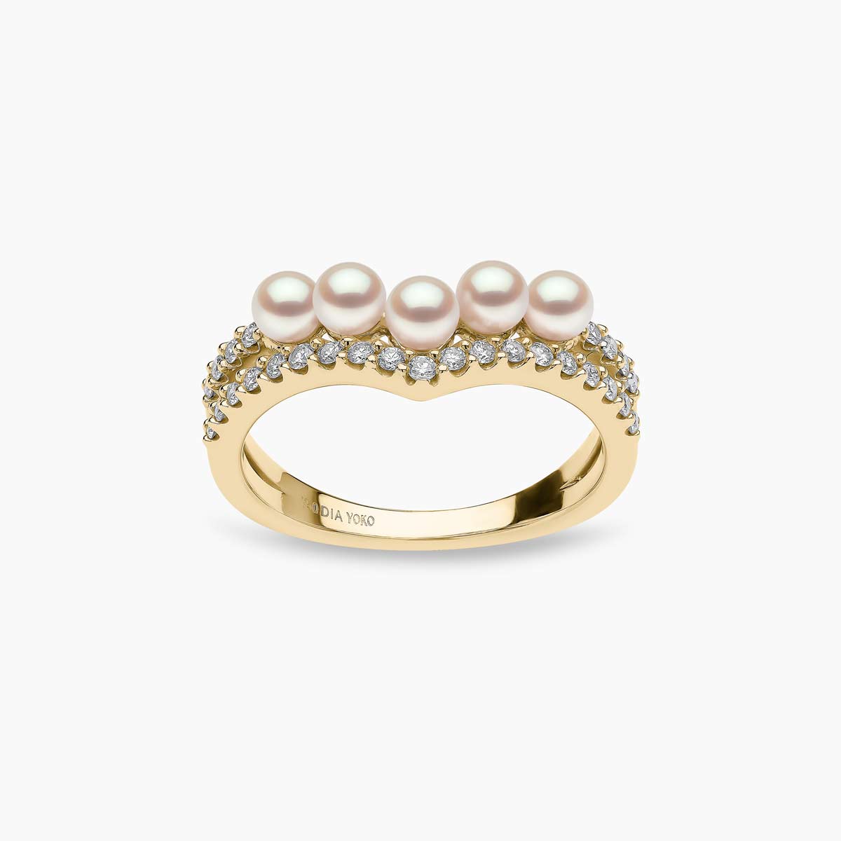 Yellow Gold / White Japanese Akoya