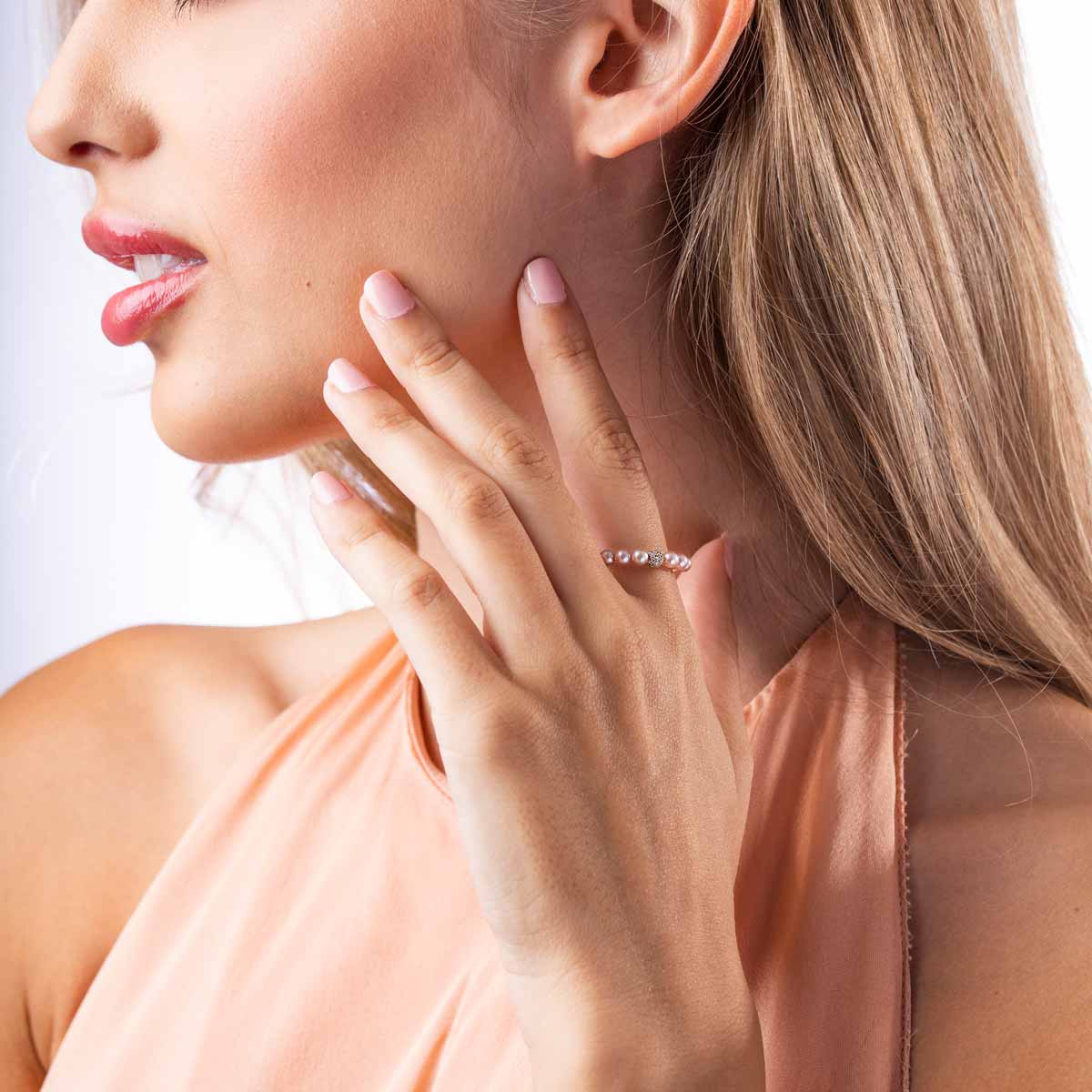 Yellow Gold / Pink Freshwater