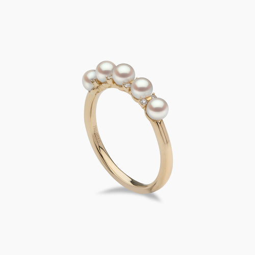 Yellow Gold / White Japanese Akoya