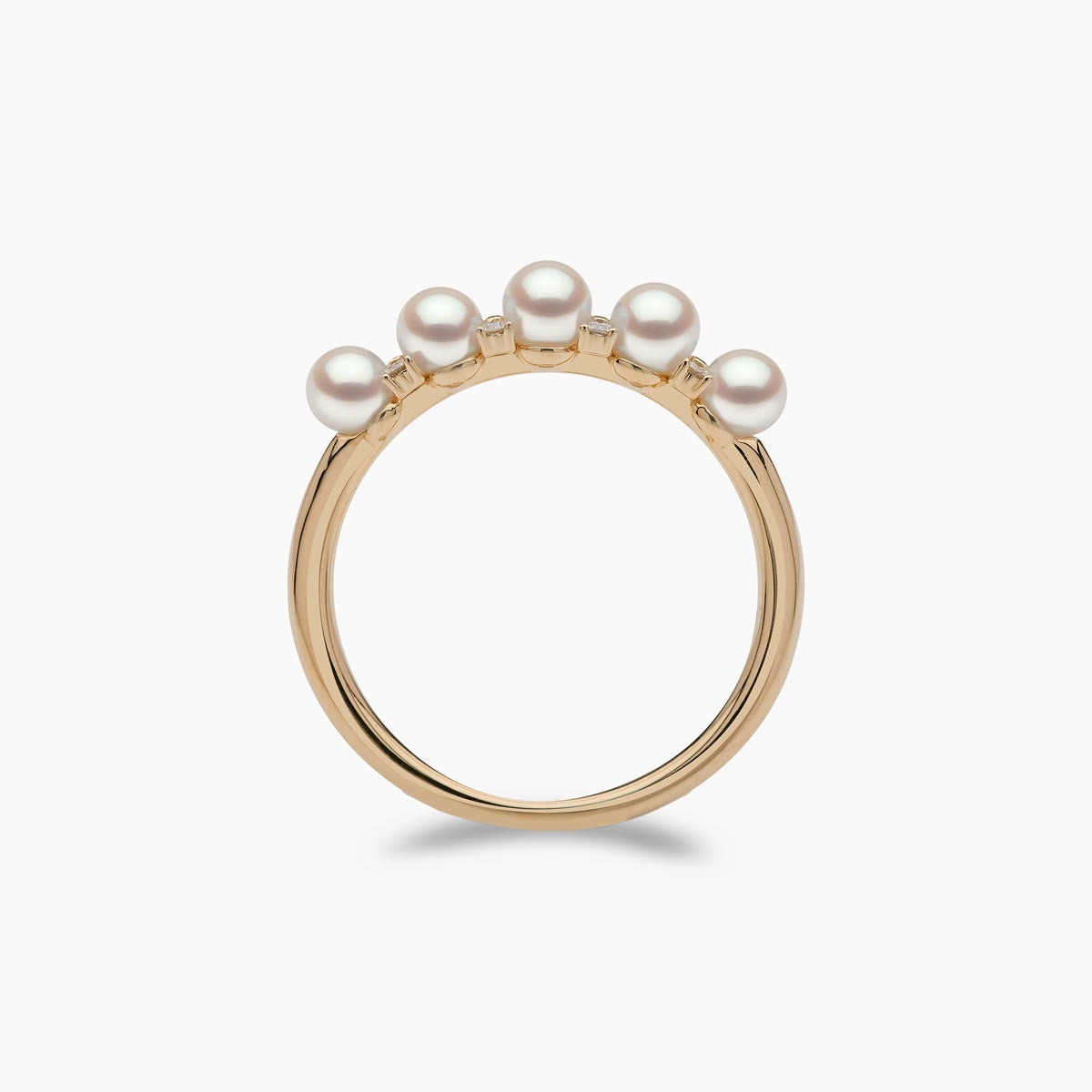 Yellow Gold / White Japanese Akoya