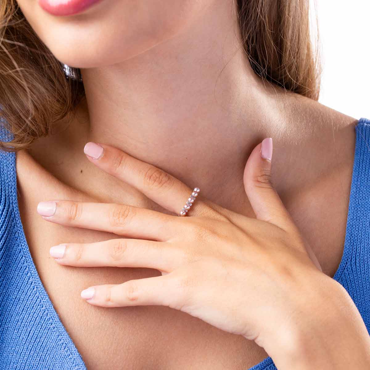 White Gold / Pink Freshwater