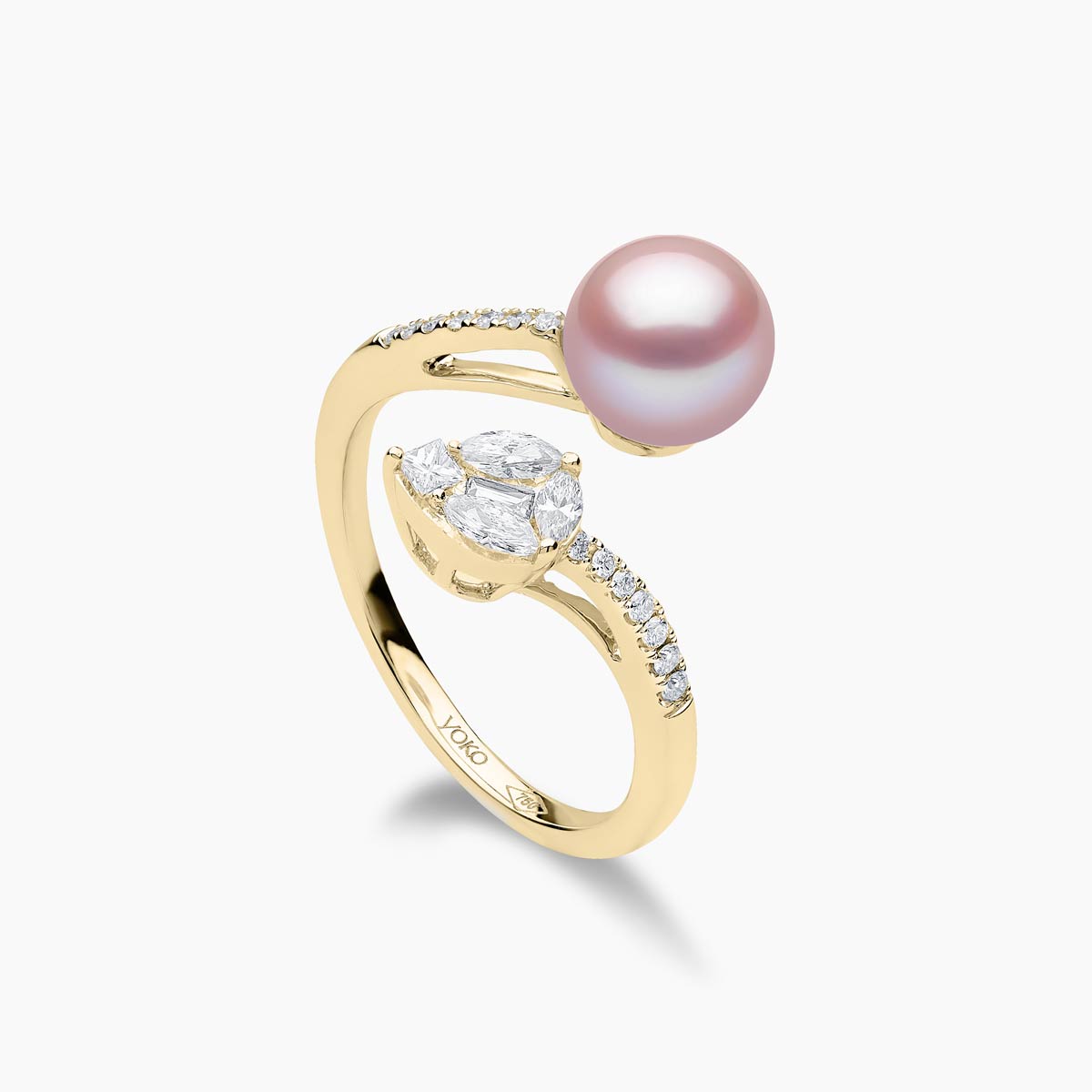 Yellow Gold / Pink Freshwater