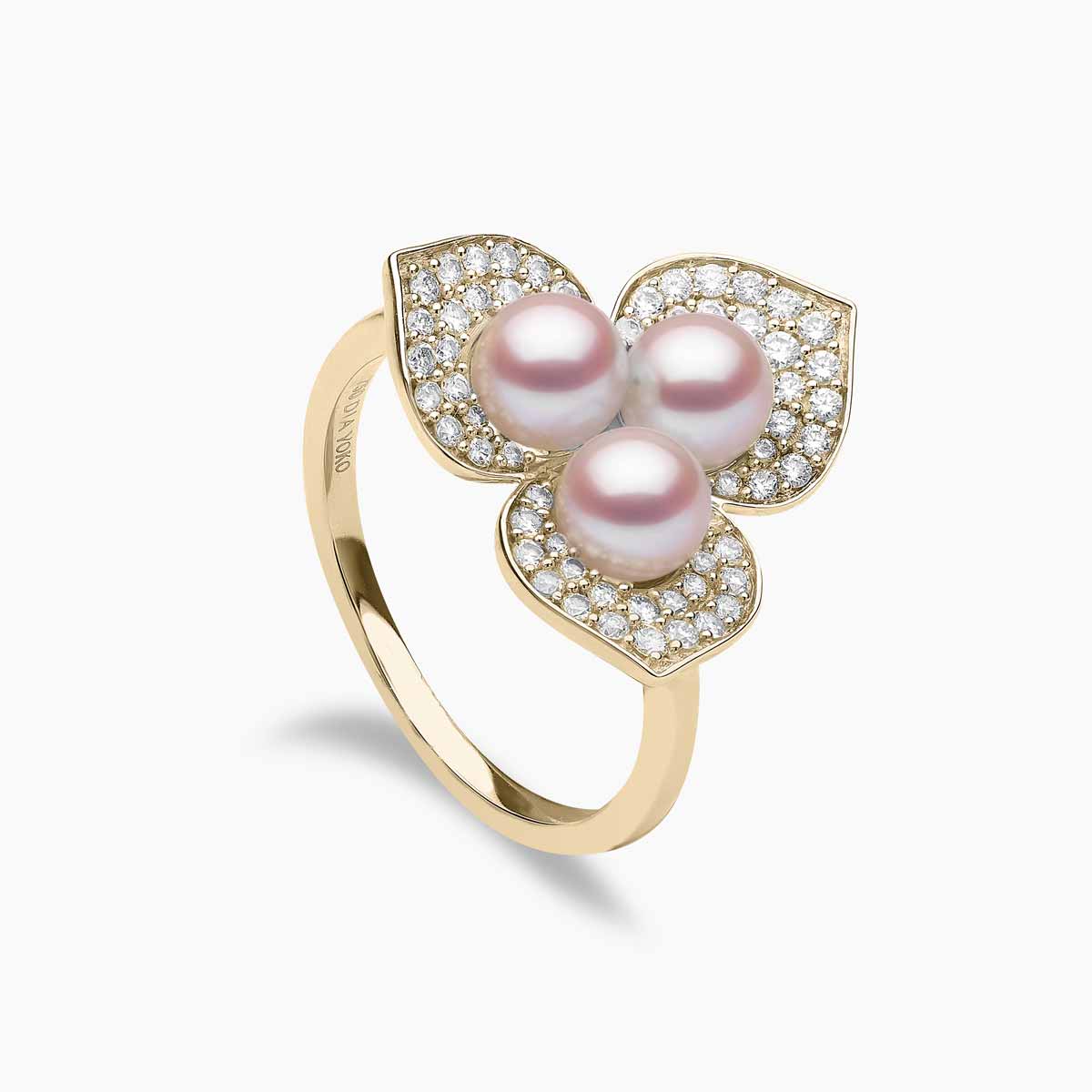 Yellow Gold / Pink Freshwater