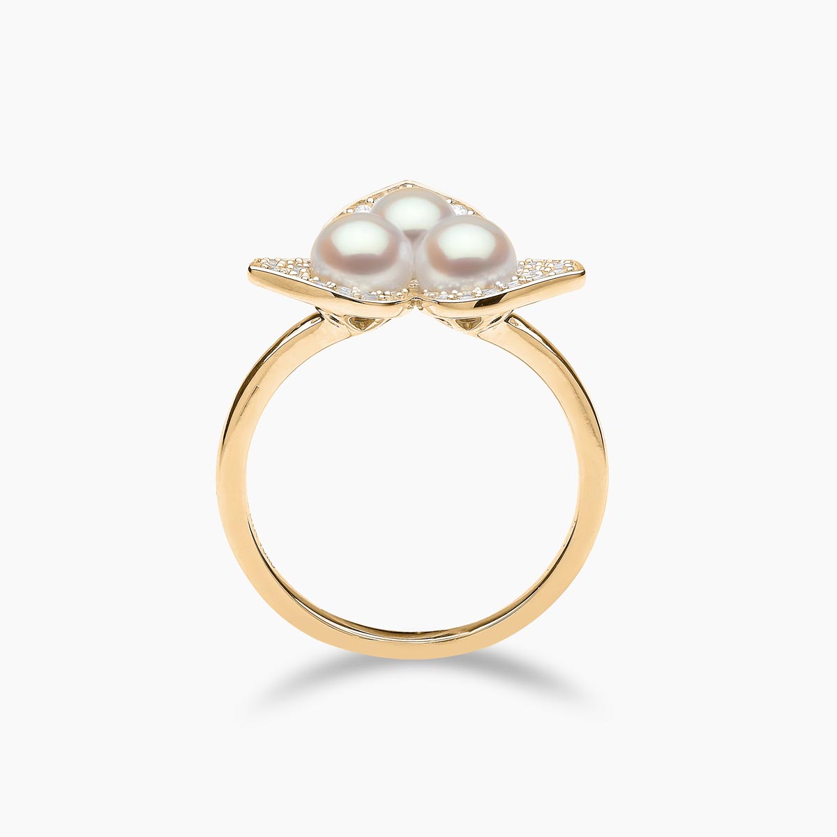 Yellow Gold / White Japanese Akoya