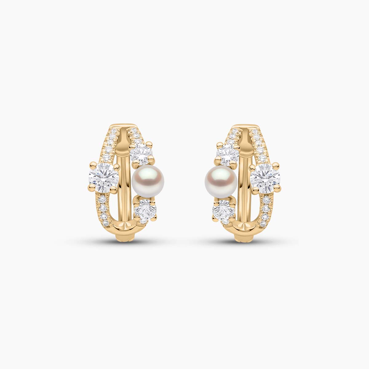 Yellow Gold / White Japanese Akoya