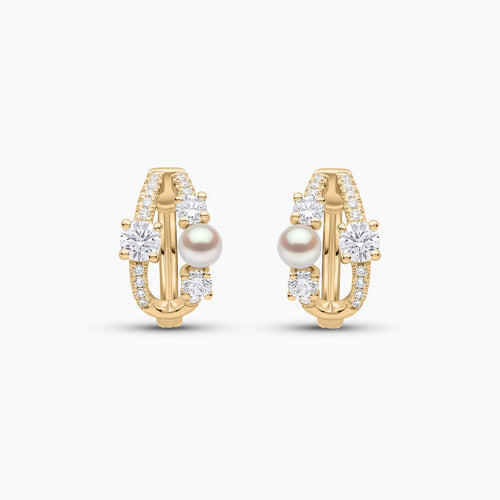 Yellow Gold / White Japanese Akoya