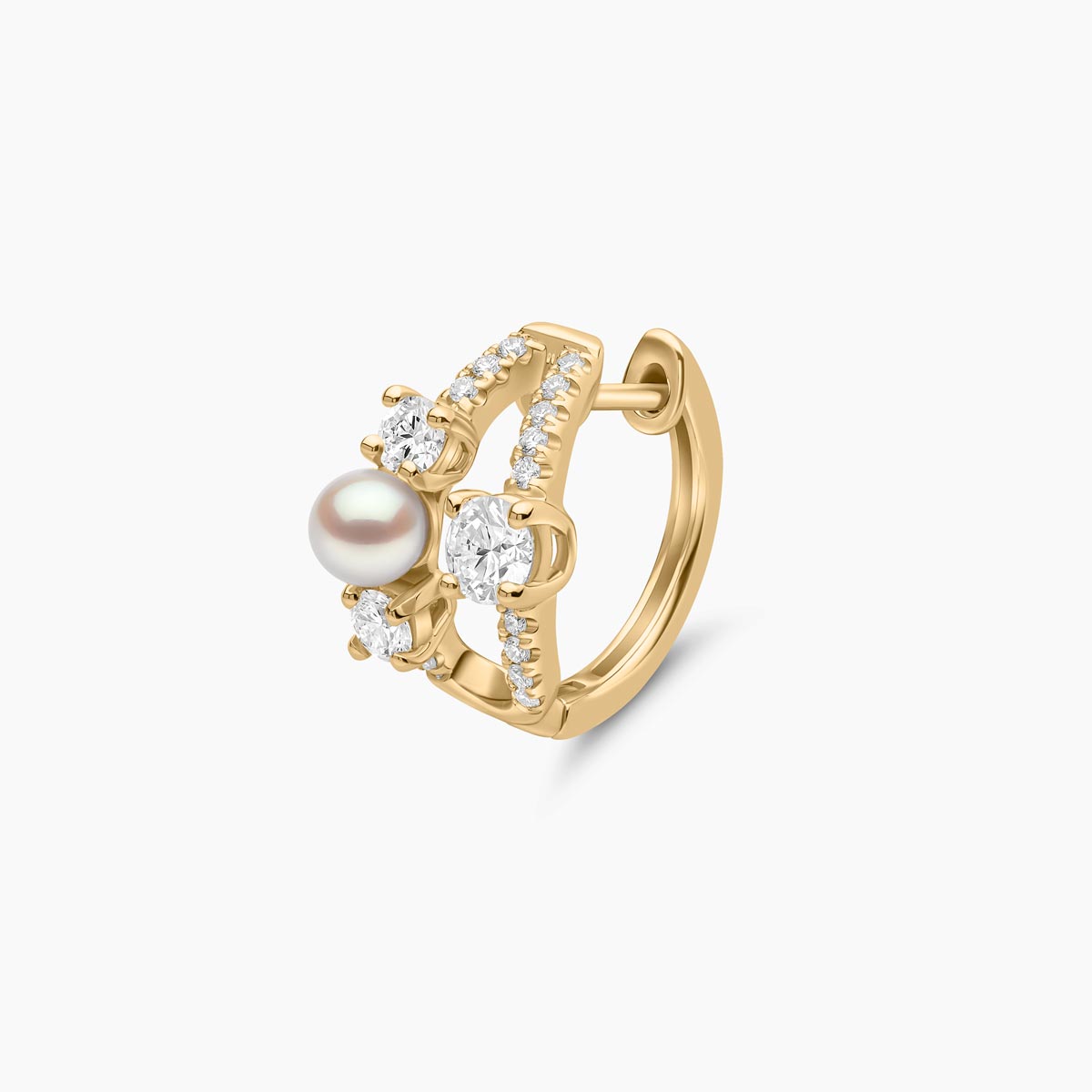 Yellow Gold / White Japanese Akoya