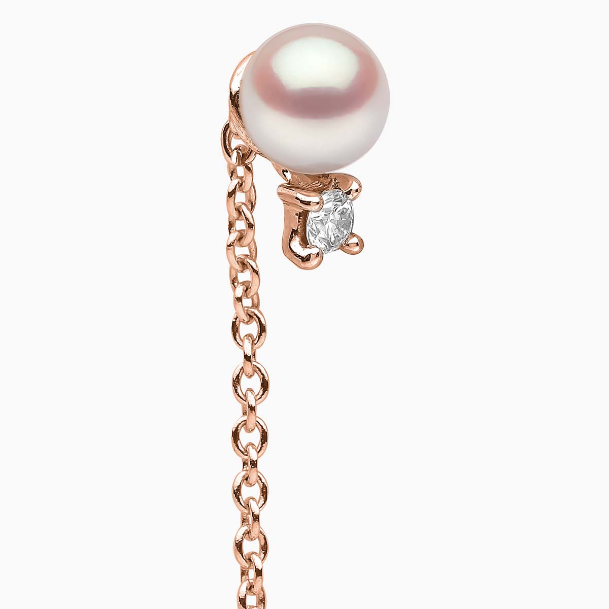 Rose Gold / White Freshwater