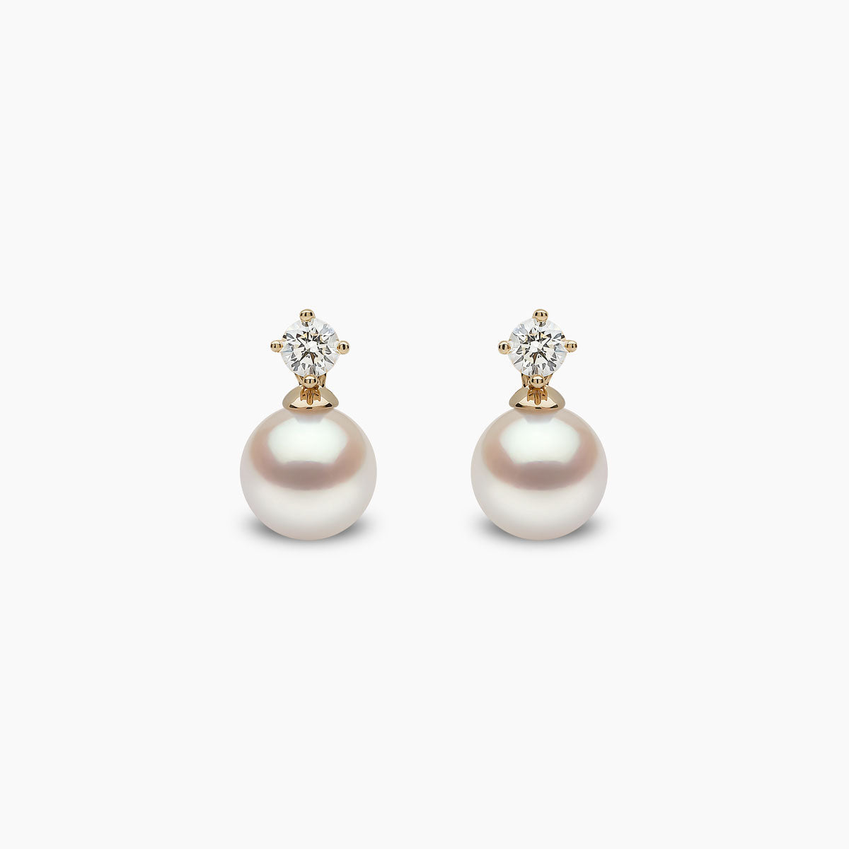 Yellow Gold / White Japanese Akoya