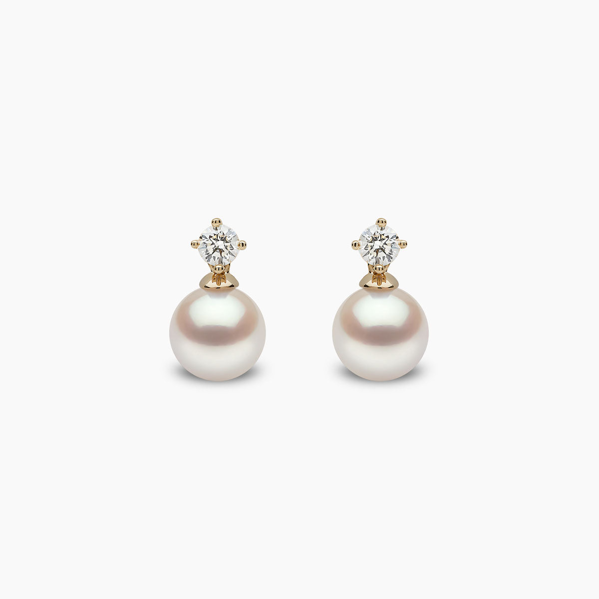 Yellow Gold / White Japanese Akoya