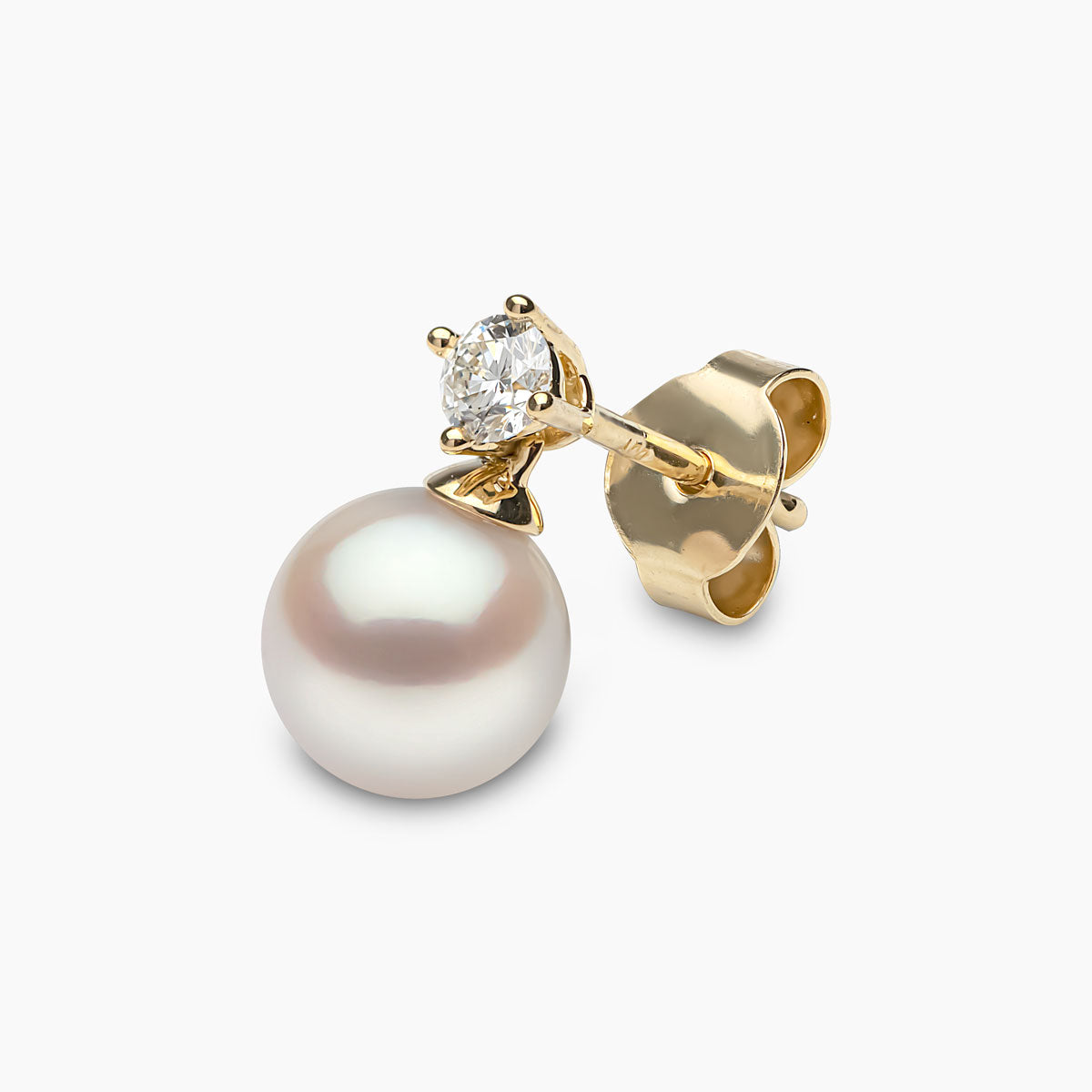 Yellow Gold / White Japanese Akoya