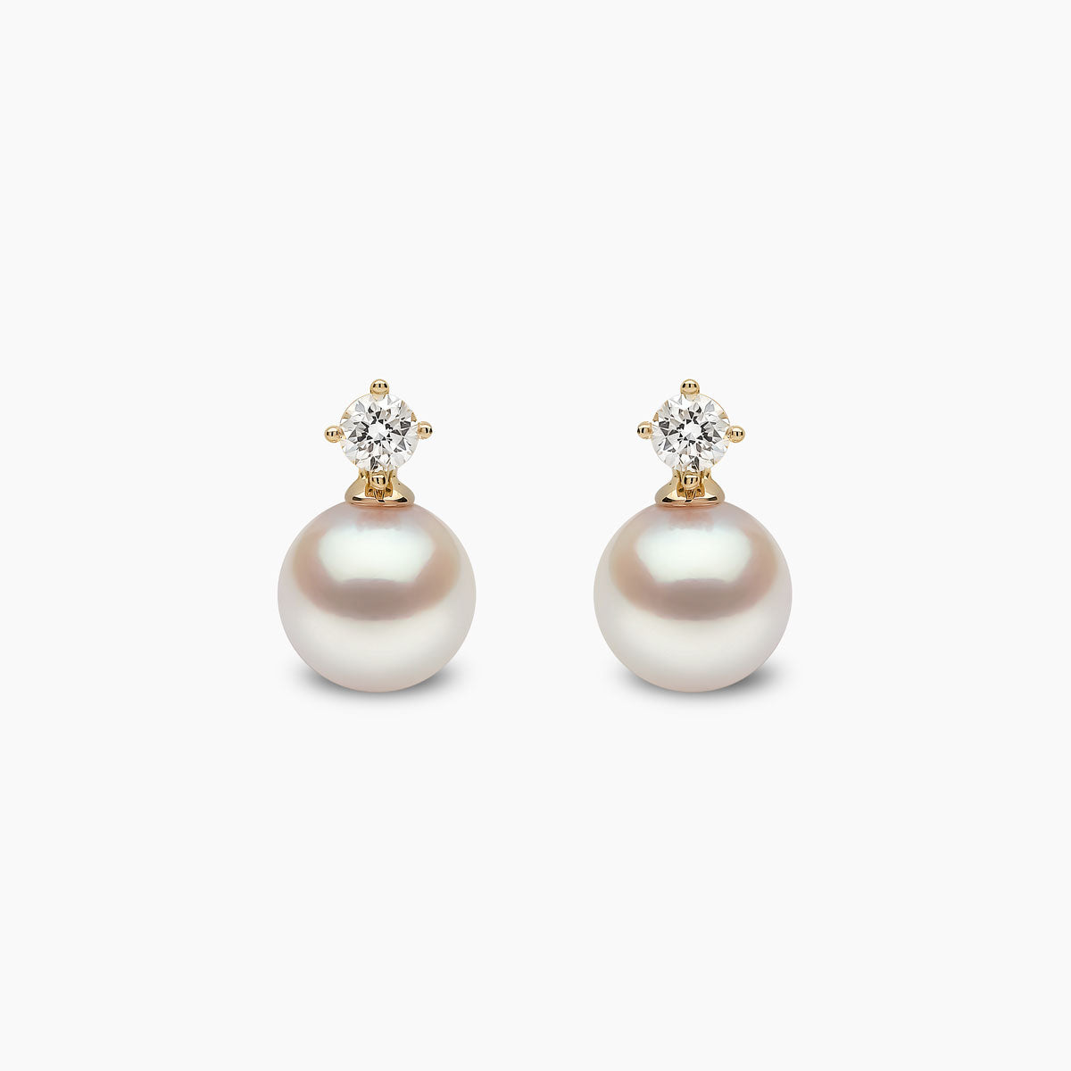 Yellow Gold / White Japanese Akoya