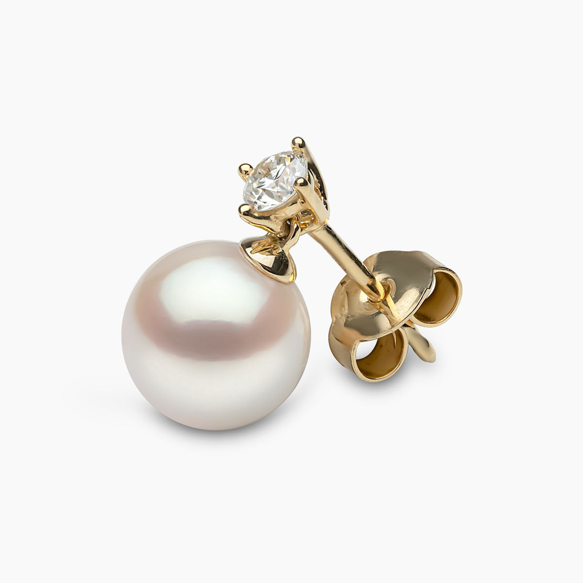 Yellow Gold / White Japanese Akoya