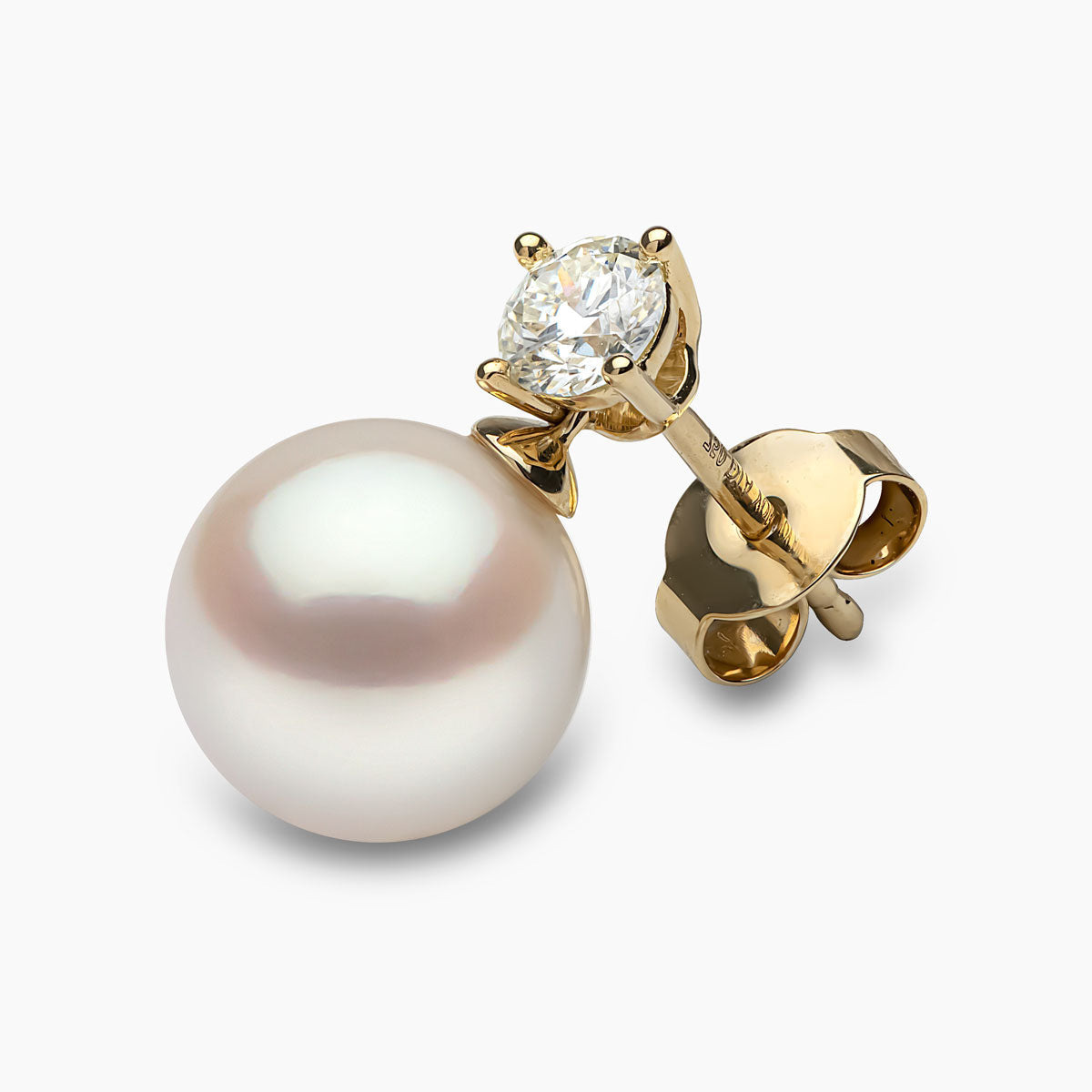 Yellow Gold / White Japanese Akoya