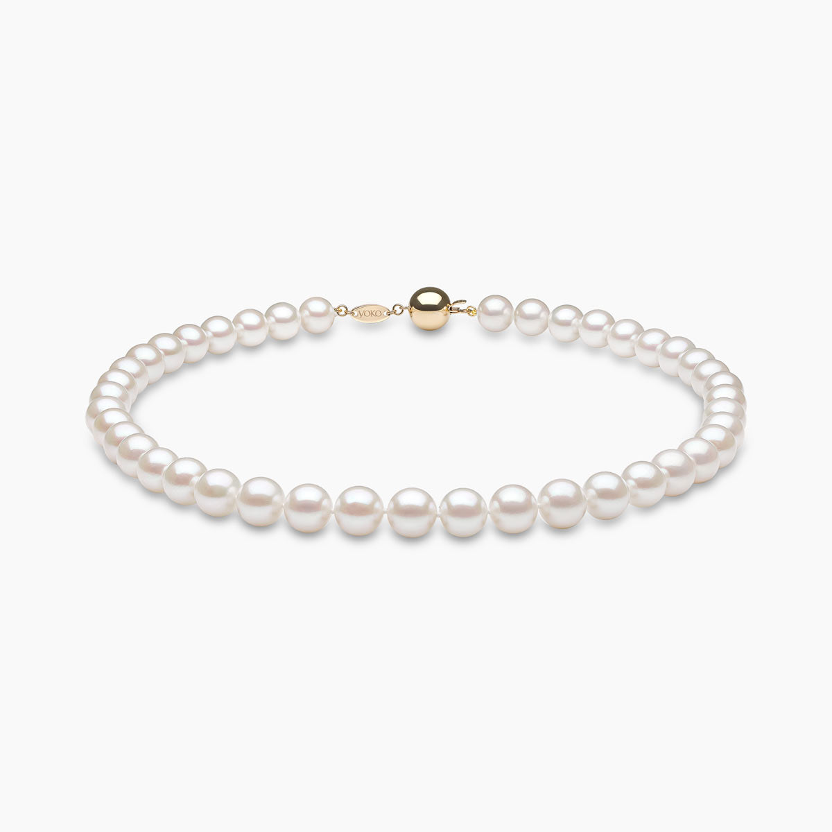 Yellow Gold / White Freshwater / 10mm
