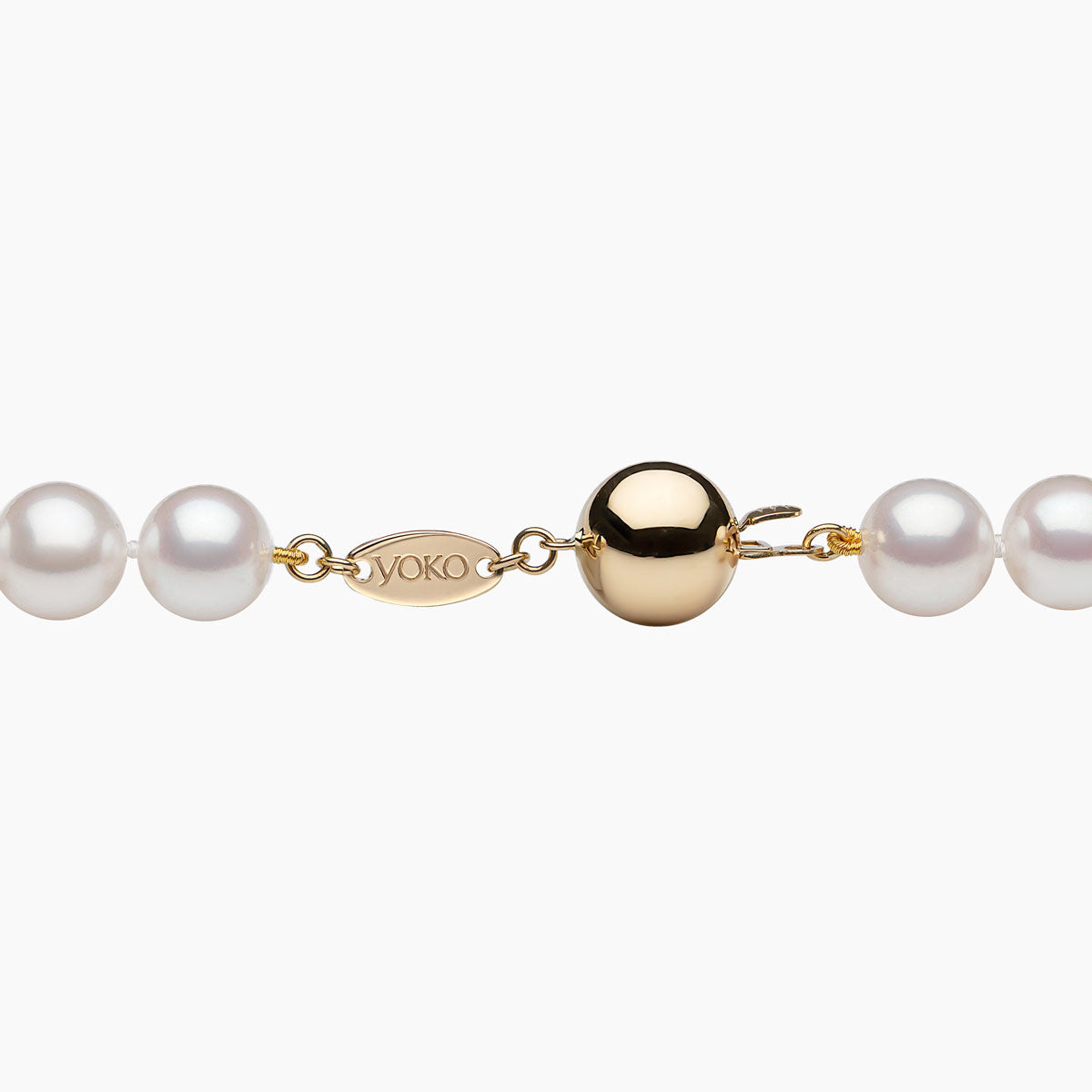 Yellow Gold / White Freshwater / 10mm