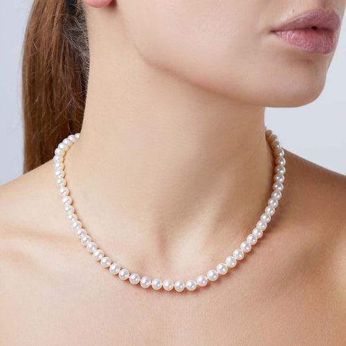 White Gold / White Freshwater / 6mm