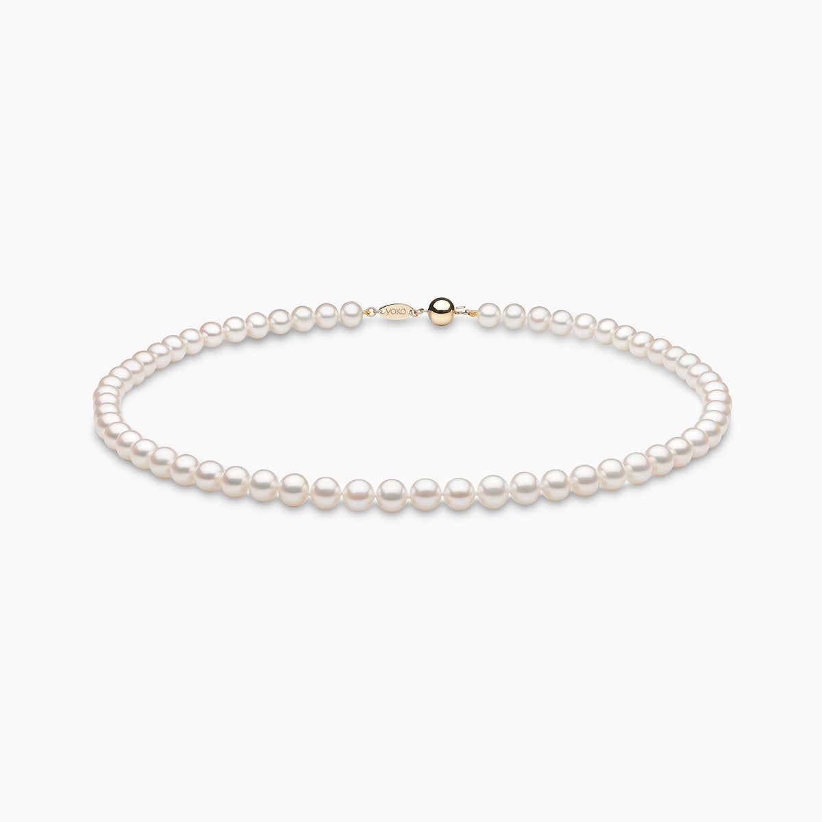 Yellow Gold / White Freshwater / 7mm