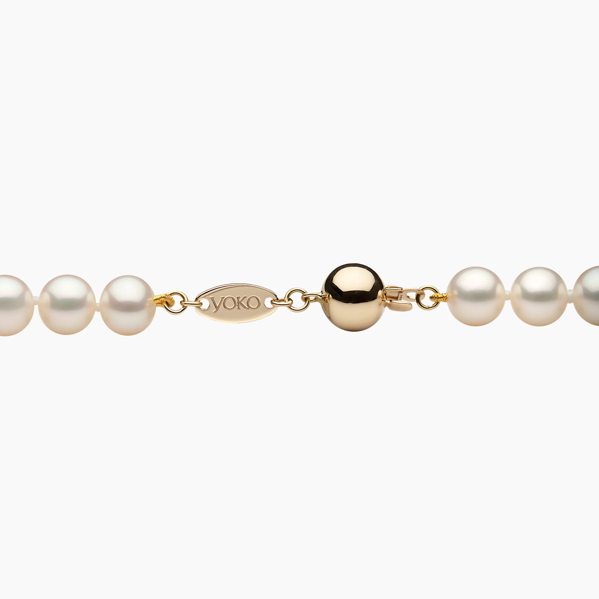 Yellow Gold / White Freshwater / 7mm