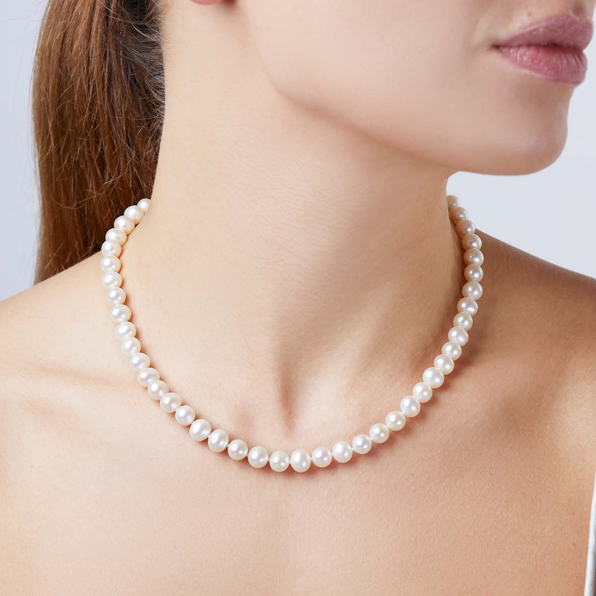 White Gold / White Freshwater / 7mm