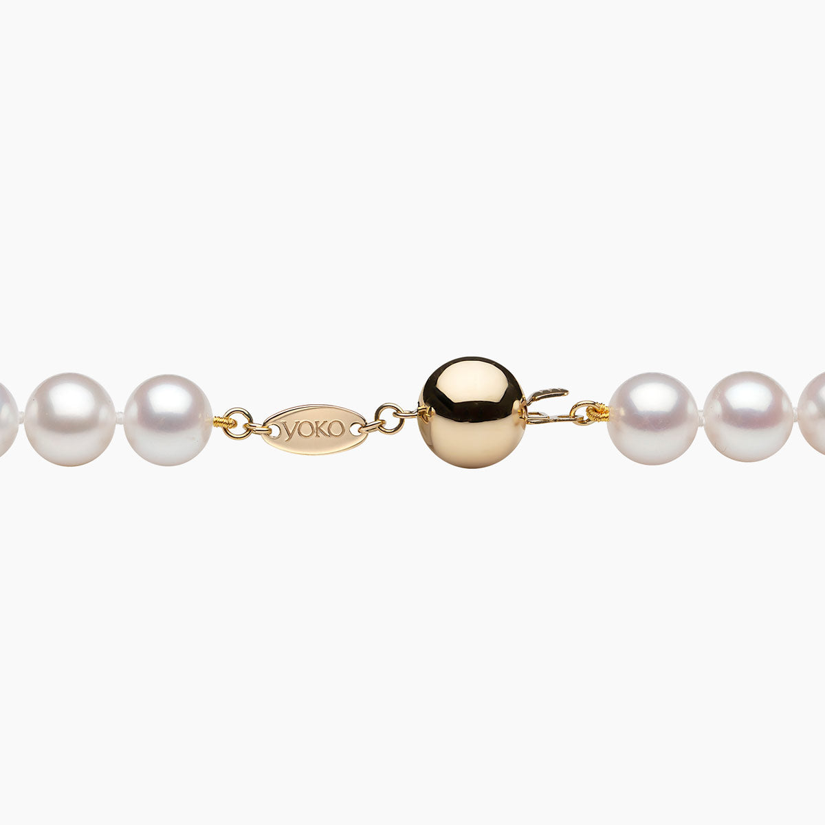 Yellow Gold / White Freshwater / 9mm