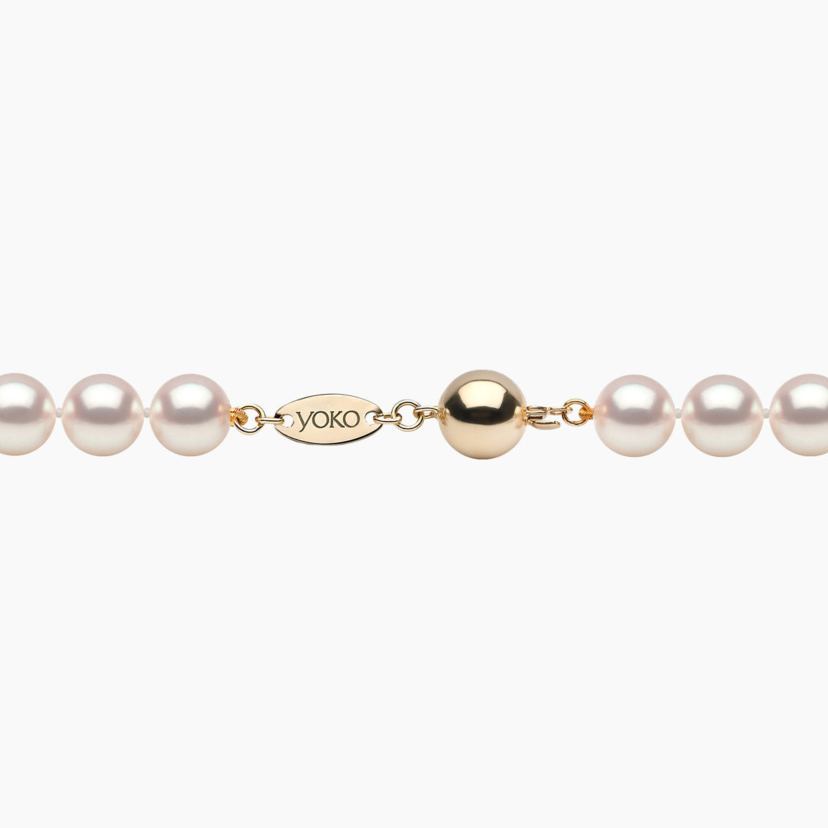 Yellow Gold / White Japanese Akoya / 6mm