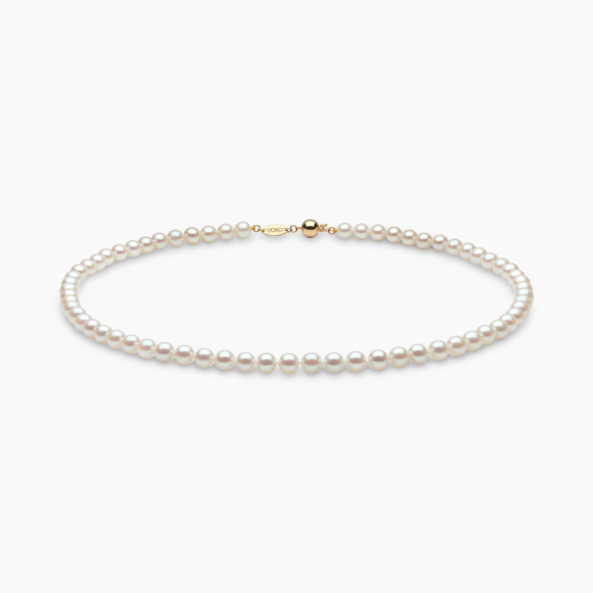 Yellow Gold / White Japanese Akoya / 6mm