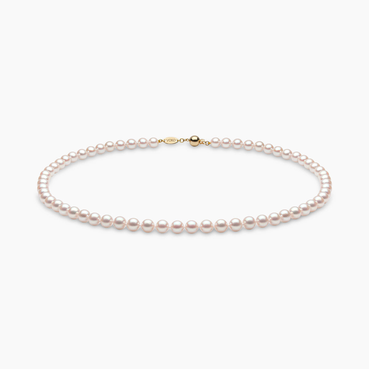 Yellow Gold / White Japanese Akoya / 6.5mm