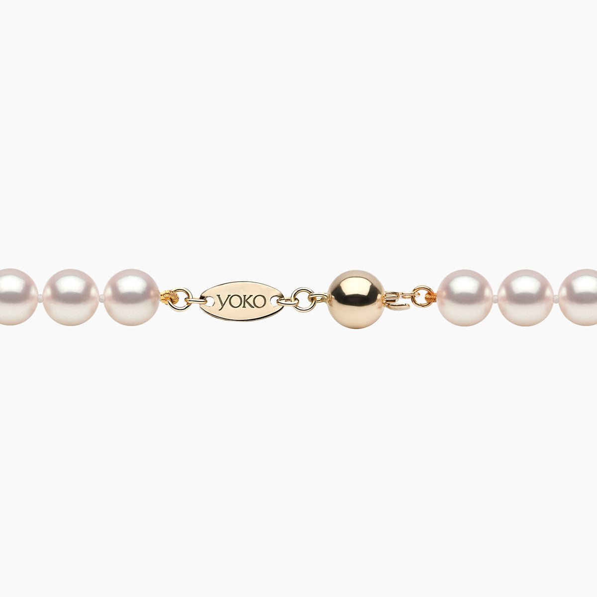 Yellow Gold / White Japanese Akoya / 6.5mm