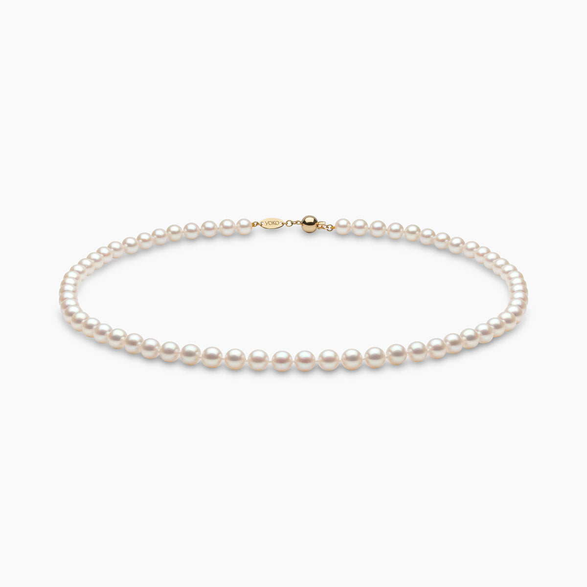 Yellow Gold / White Japanese Akoya / 6.5mm