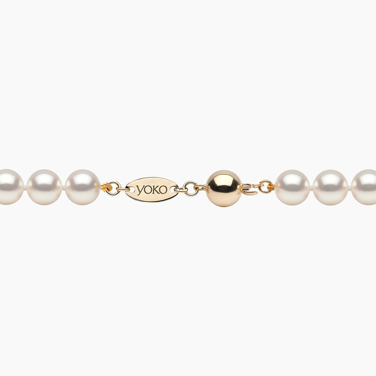 Yellow Gold / White Japanese Akoya / 6.5mm