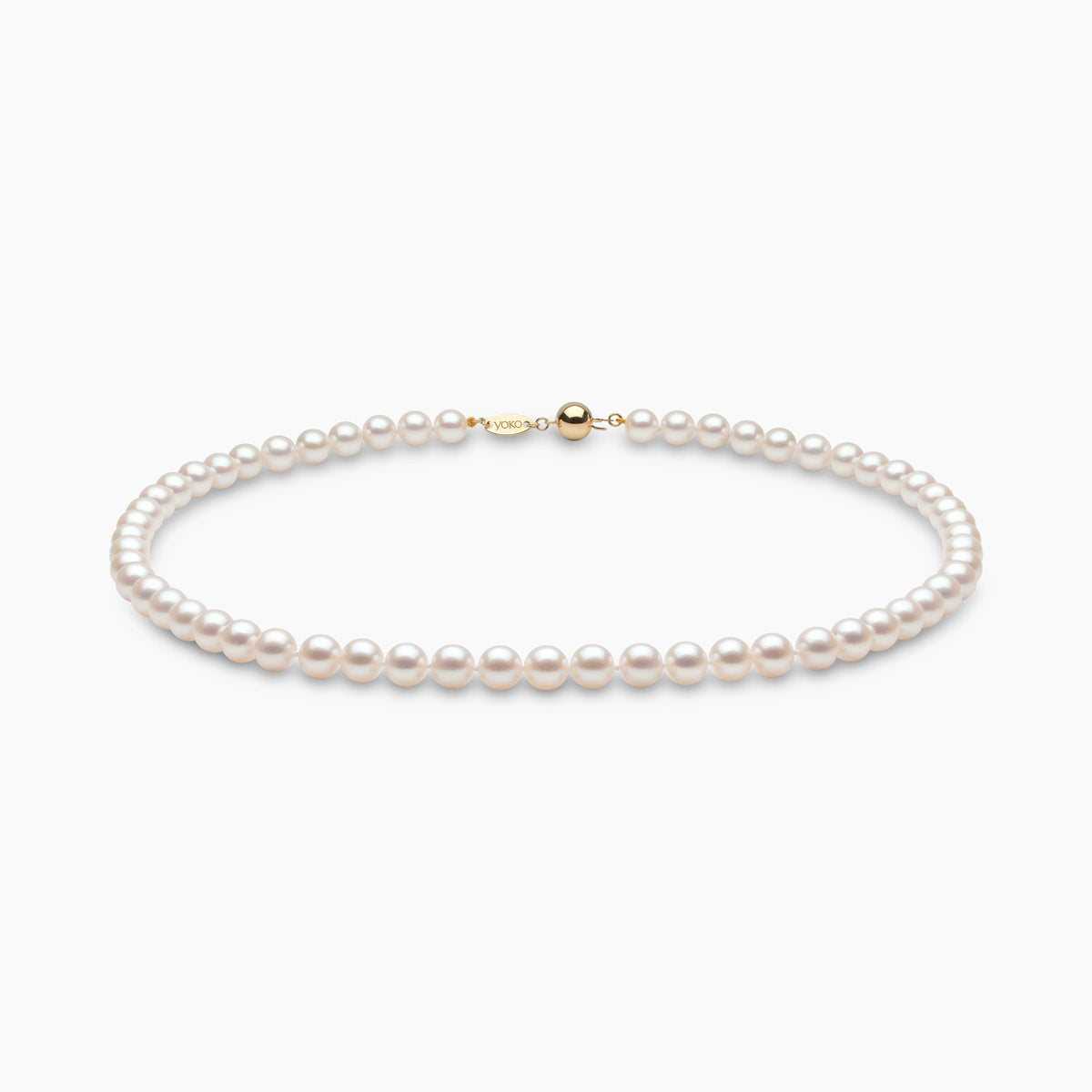 Yellow Gold / White Japanese Akoya / 7mm