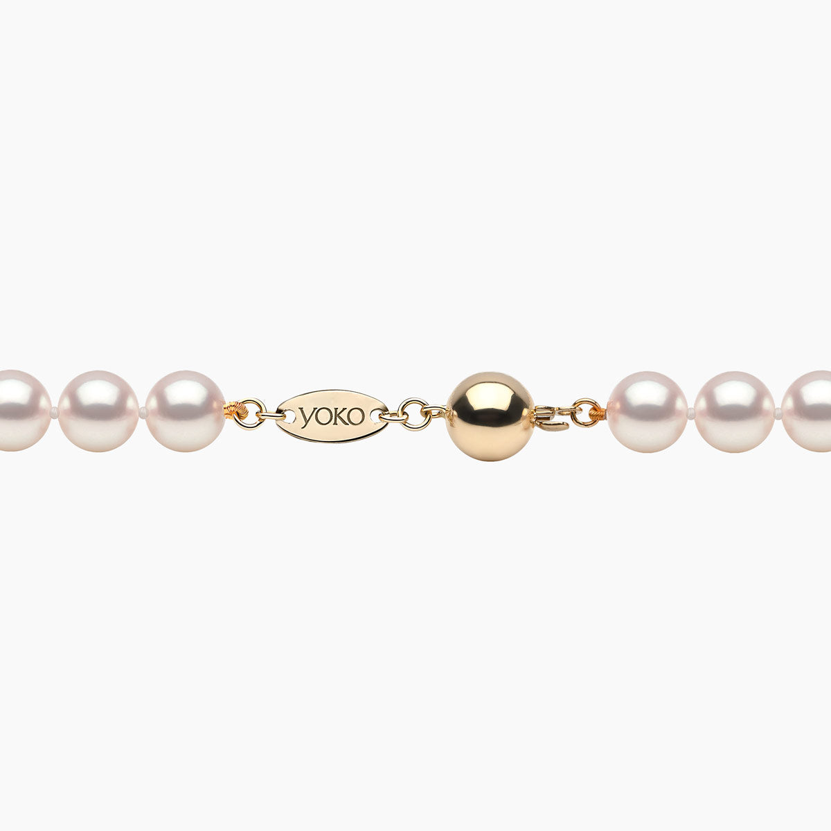 Yellow Gold / White Japanese Akoya / 7.5mm
