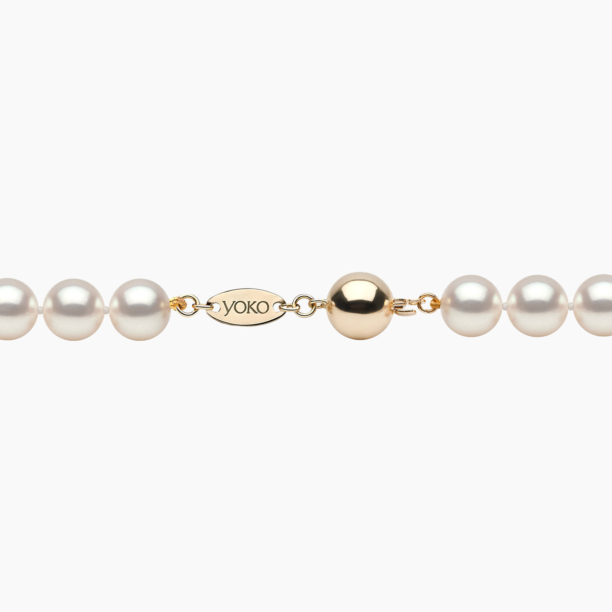 Yellow Gold / White Japanese Akoya / 8mm
