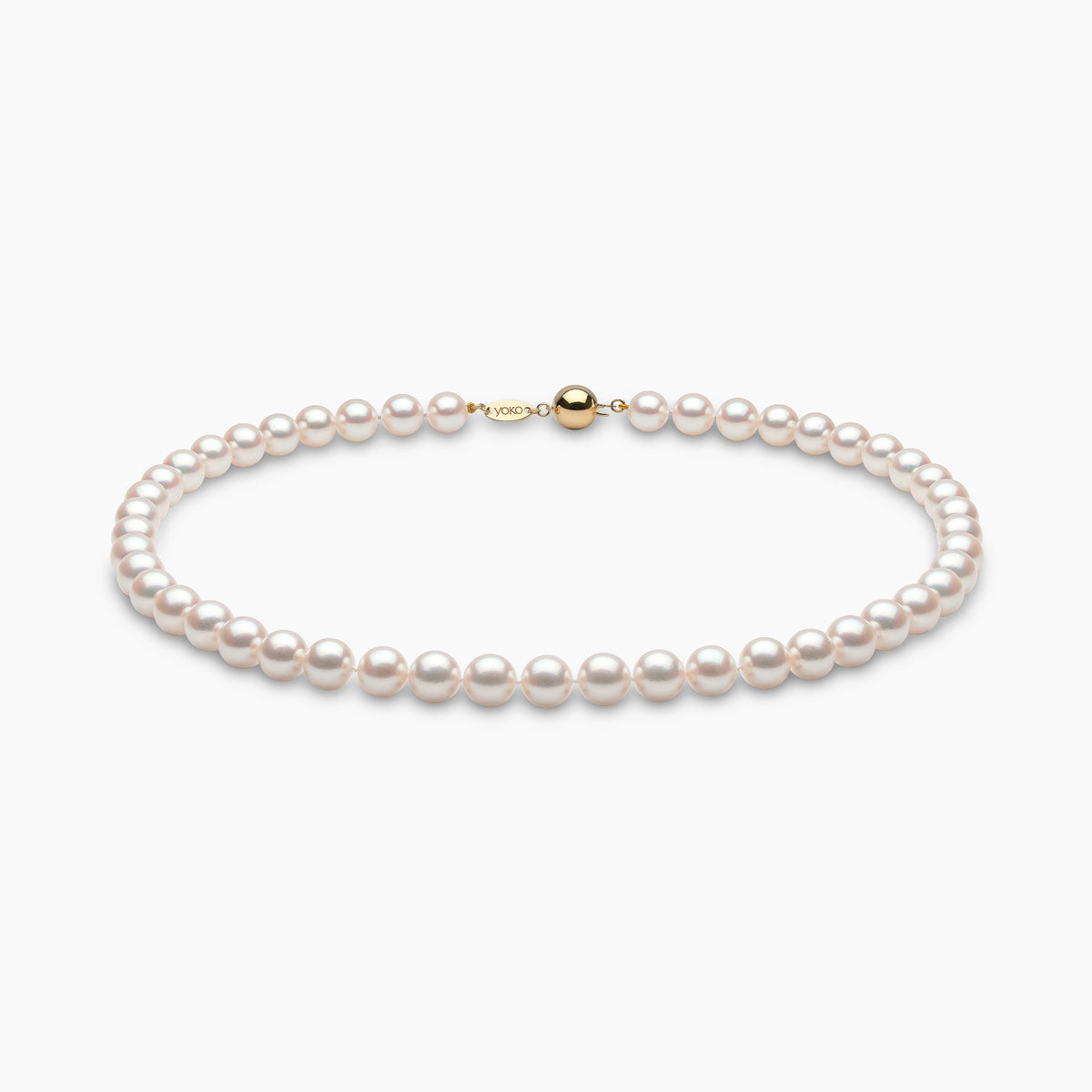 Yellow Gold / White Japanese Akoya / 8.5mm
