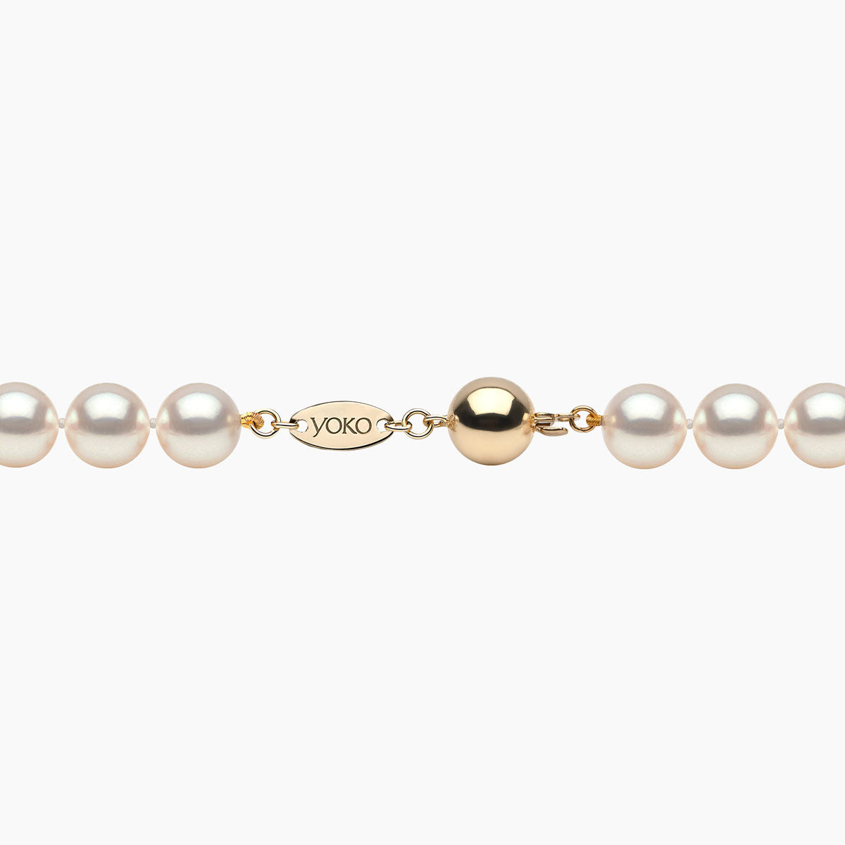 Yellow Gold / White Japanese Akoya / 8.5mm