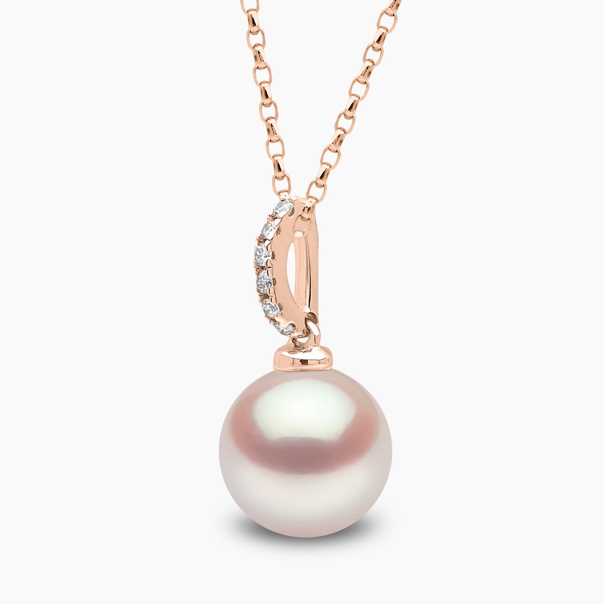 Rose Gold / White Freshwater