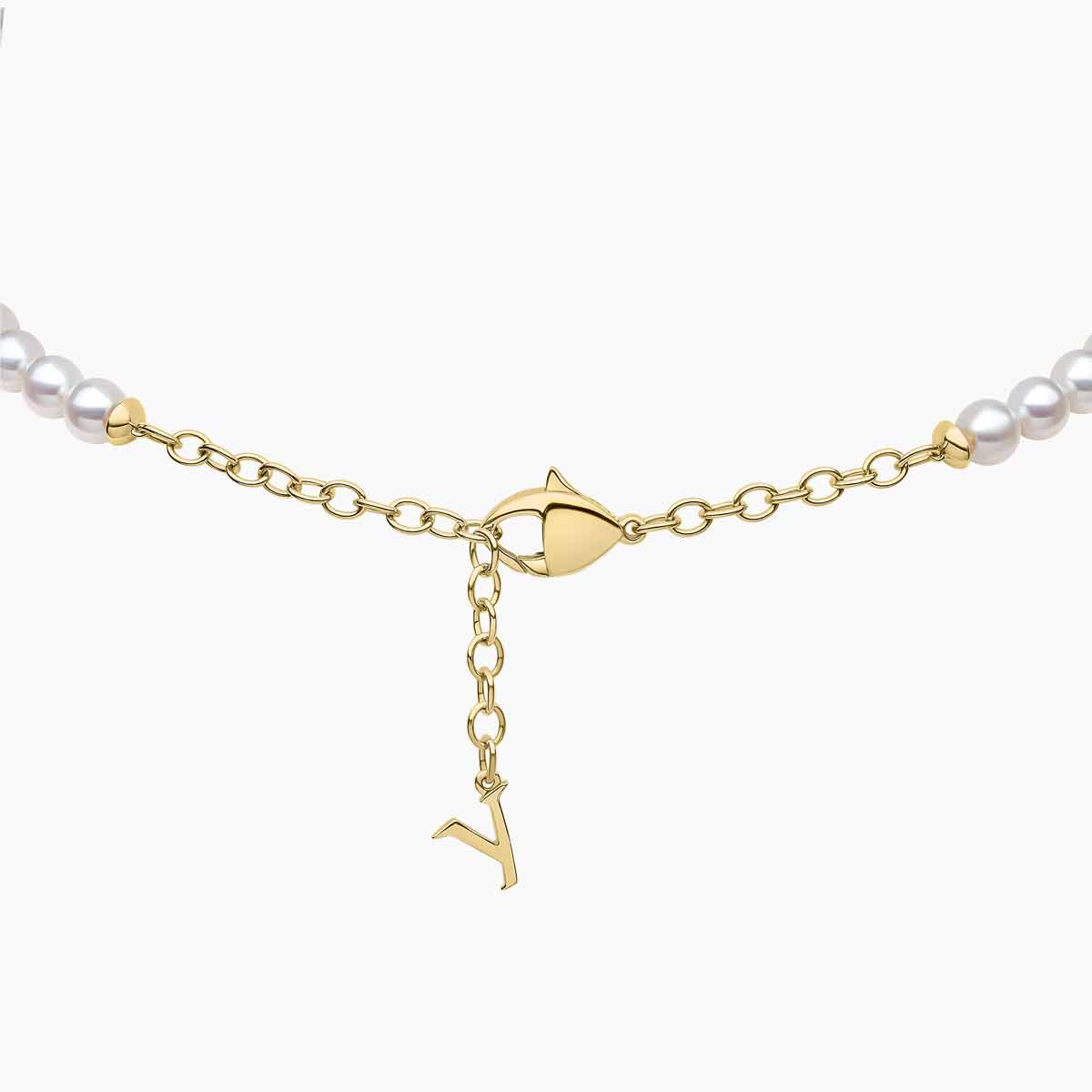 Yellow Gold / White Japanese Akoya