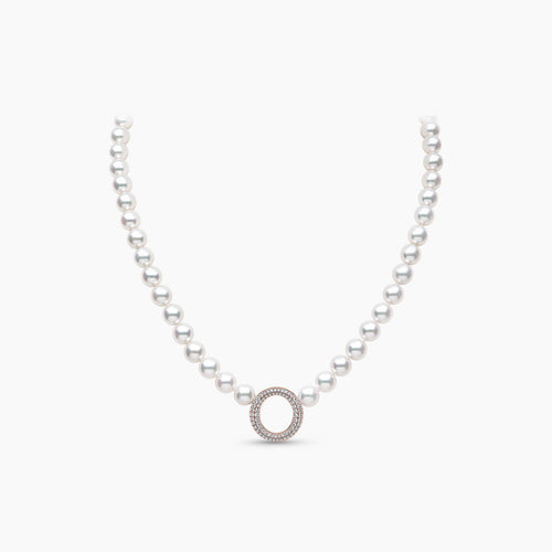 Rose Gold / White Freshwater