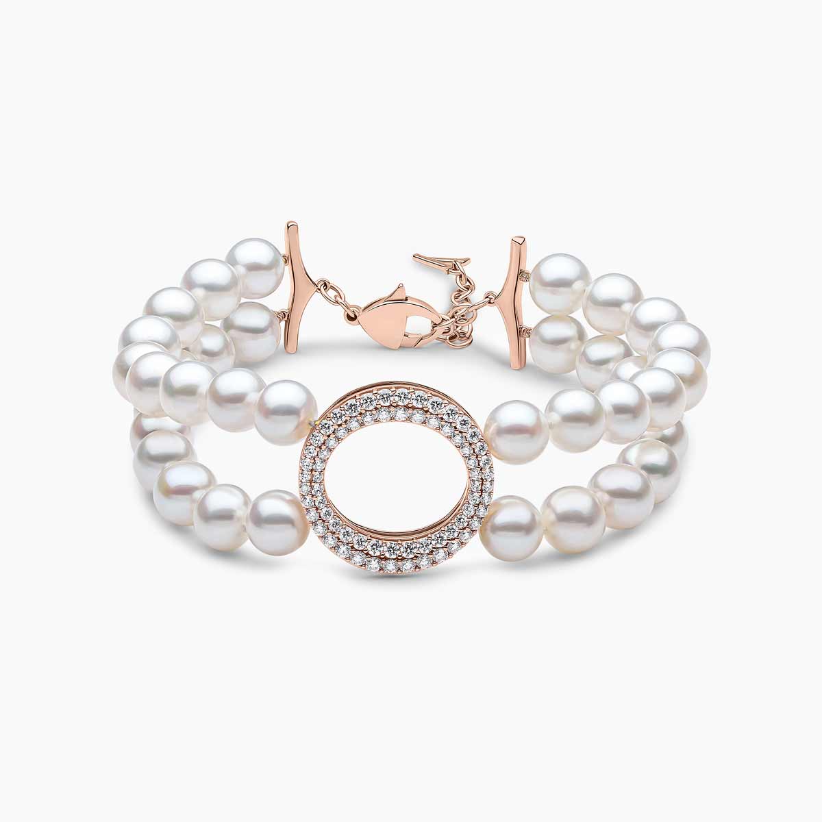 Rose Gold / White Freshwater