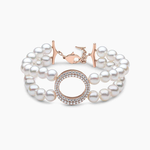 Rose Gold / White Freshwater