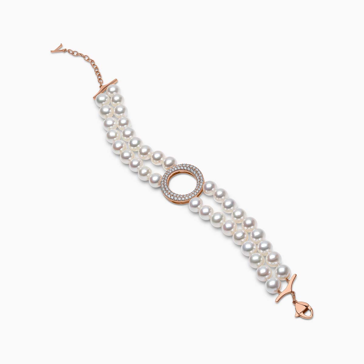 Rose Gold / White Freshwater